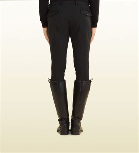 mens gucci riding pants|Gucci leather bottoms for men.